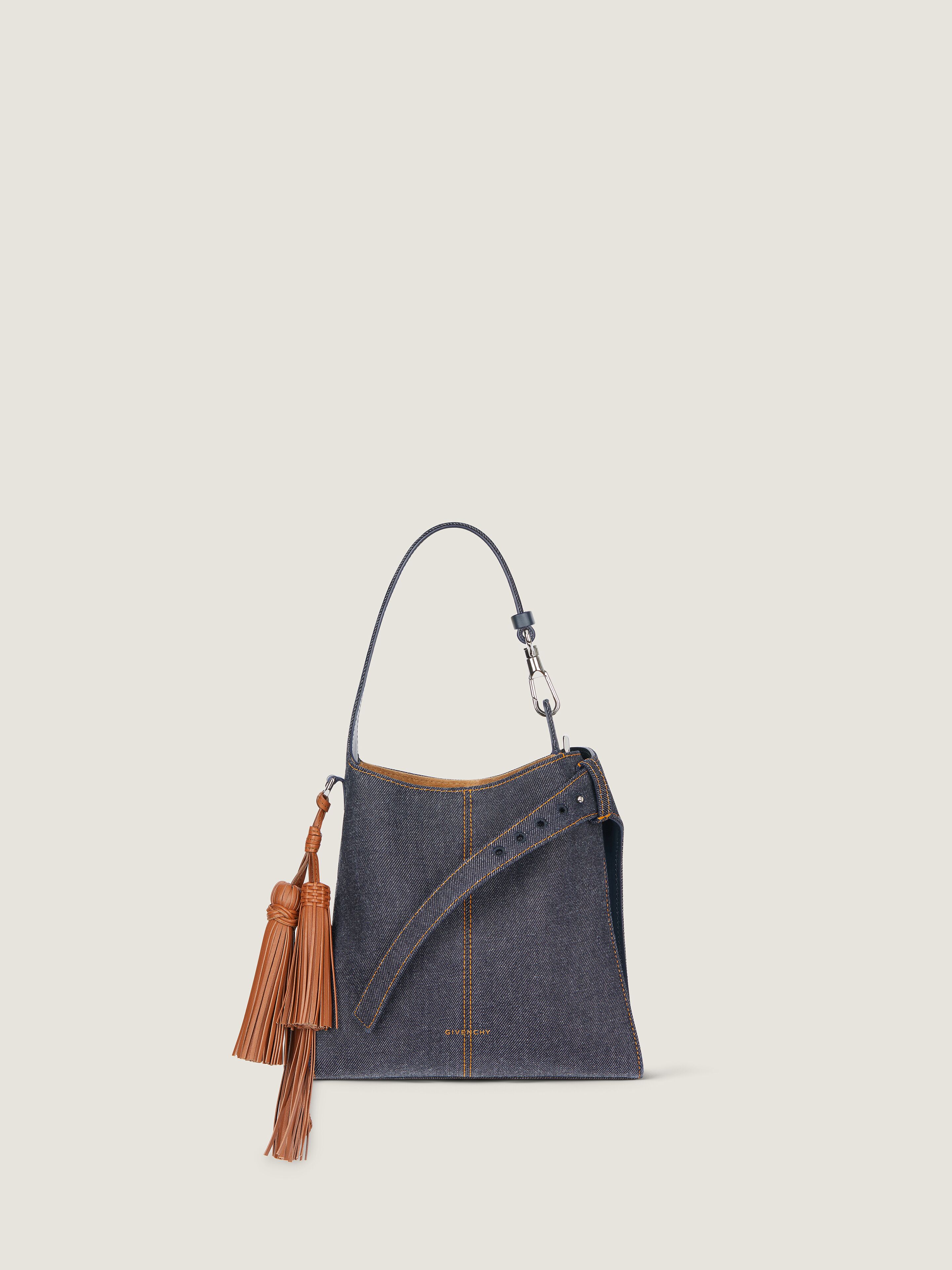 Mini Belted Hobo bag in denim